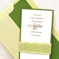 bat mitzvah invitation